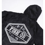 GUIHAN BLACK WINDBREAKER HOODIE